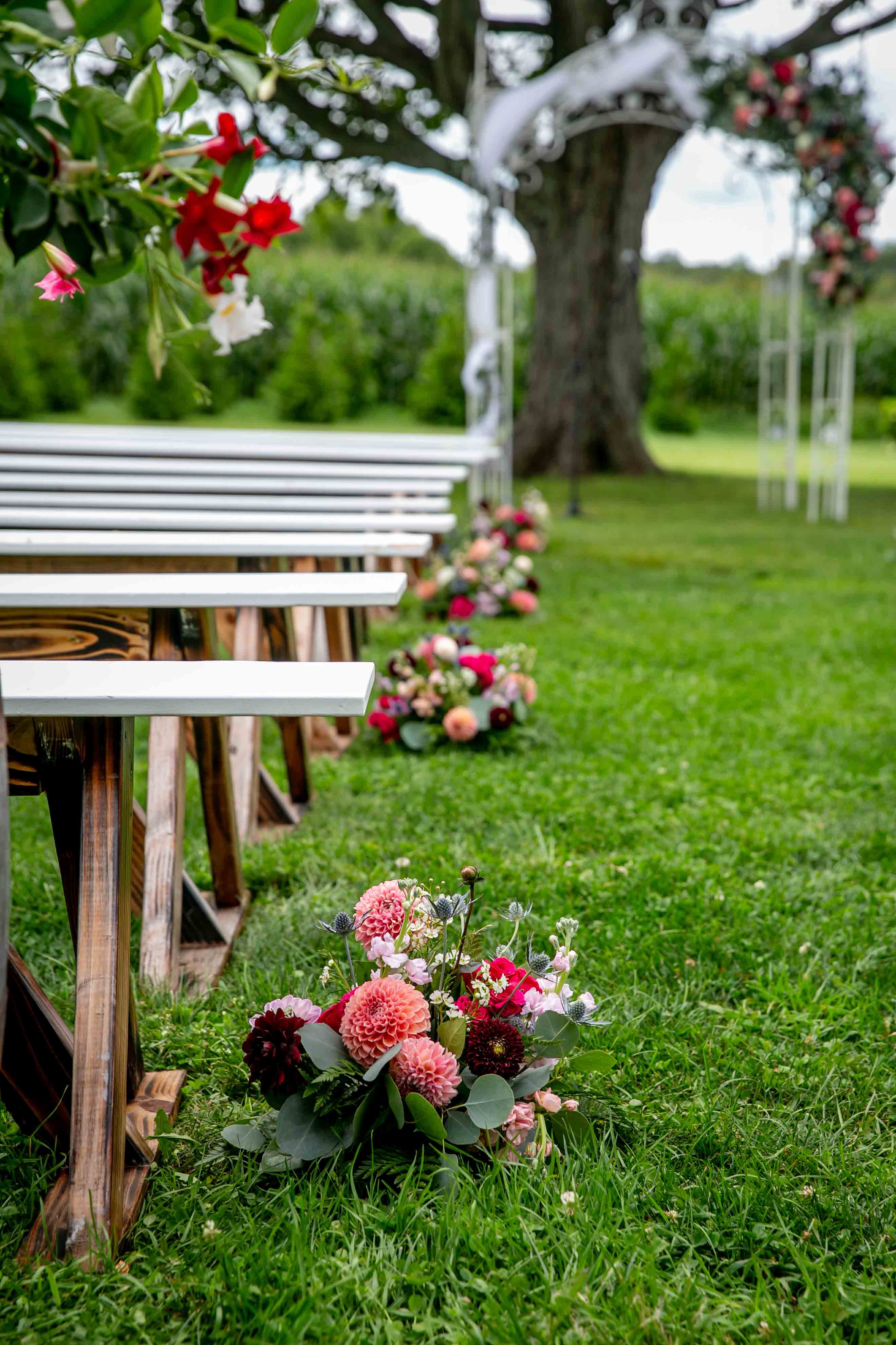 Bride and Groom by The Little Red Barn of Nunica