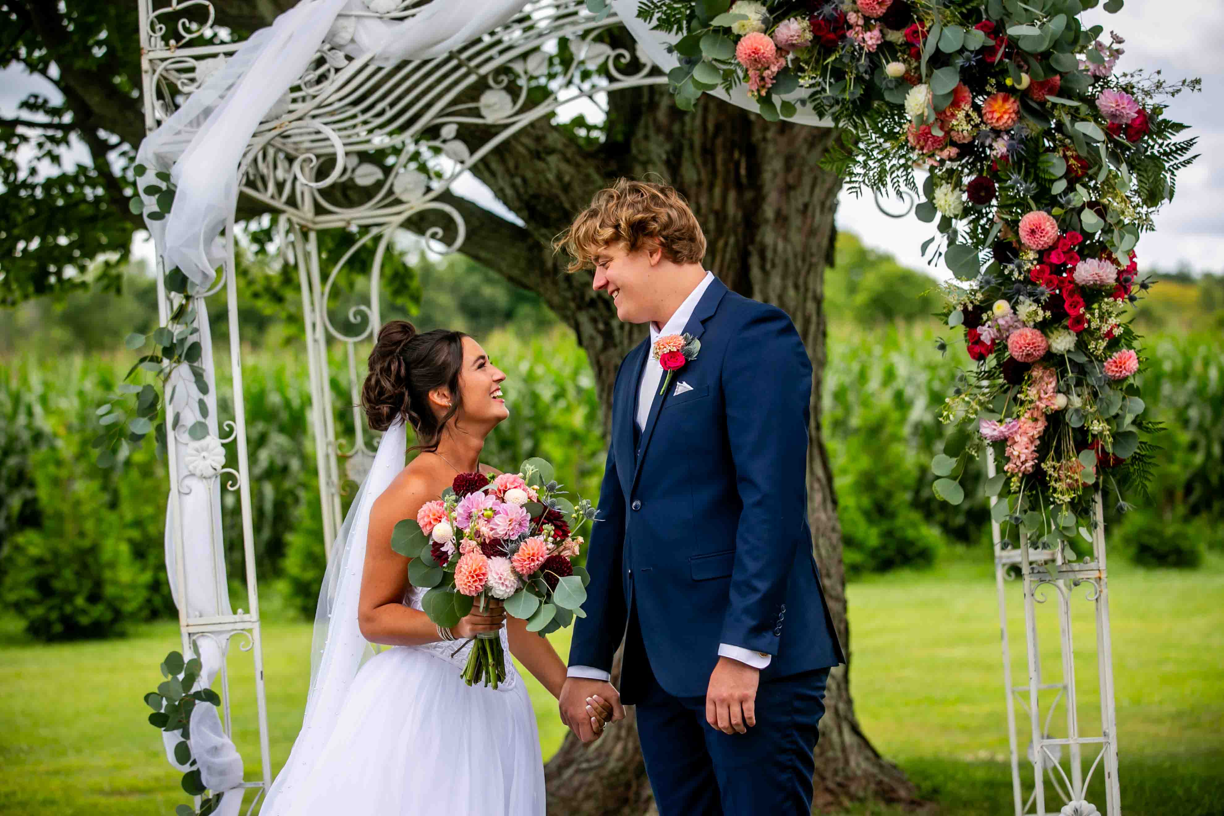 wedding day flowers