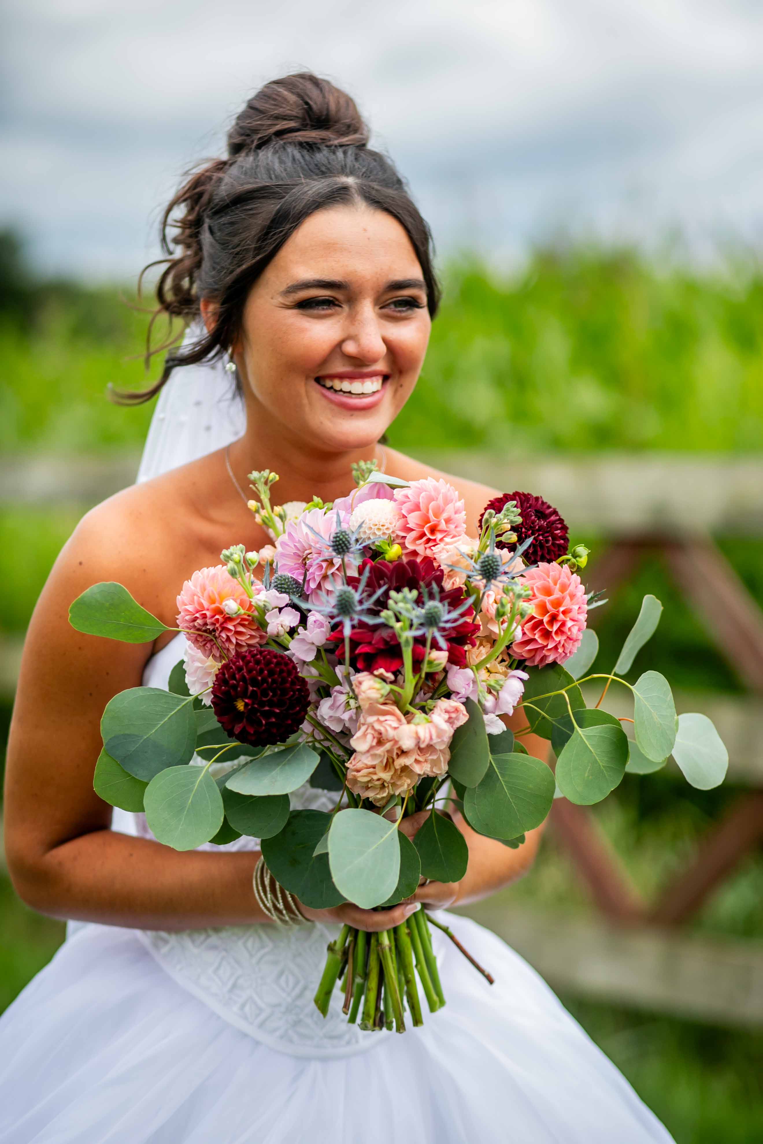 dahlia wedding flowers