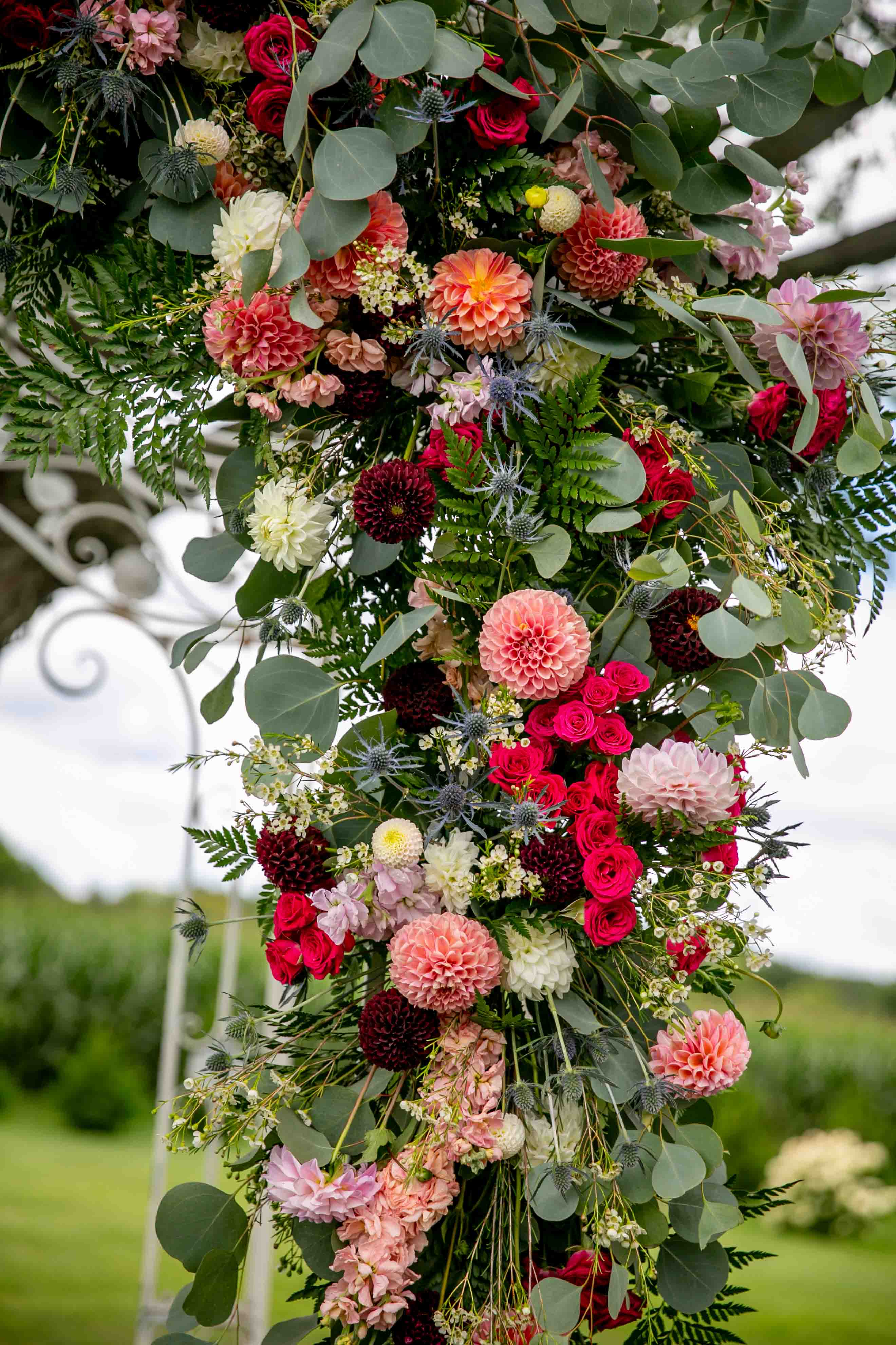 dahlia wedding flowers